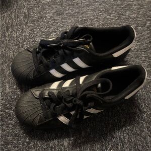 Adidas Kids Black and White Sneakers